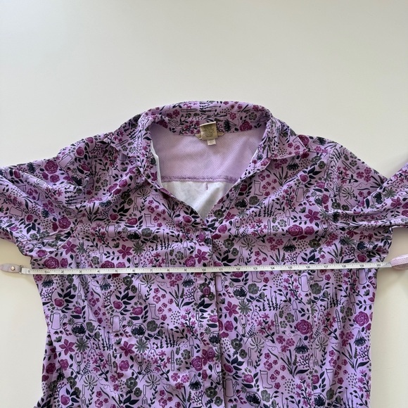 Duluth-Flex-Sidewinder Long Sleeve Shirt-Garden Print-Purple-Cooling-Vented-S - Picture 15 of 15